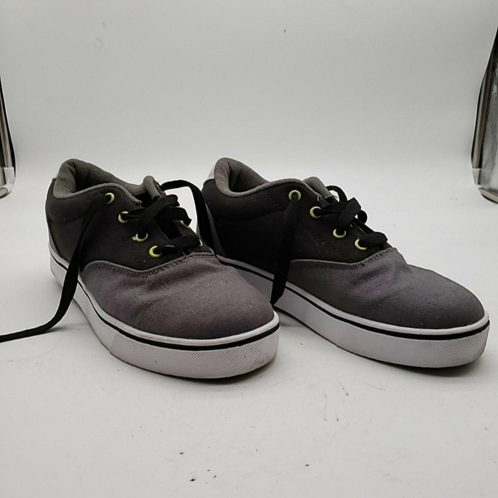Heelys Launch Shoes Kids Size 7 Gray Skate Sneaker Wheels Lace Up Athletic‎
